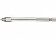 Сверло по керамической плитке и стеклу, 12 мм, цилиндрический звостовик//БАРС
